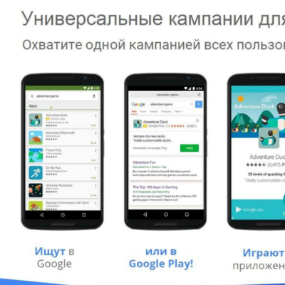 Универсальные кампании для приложений